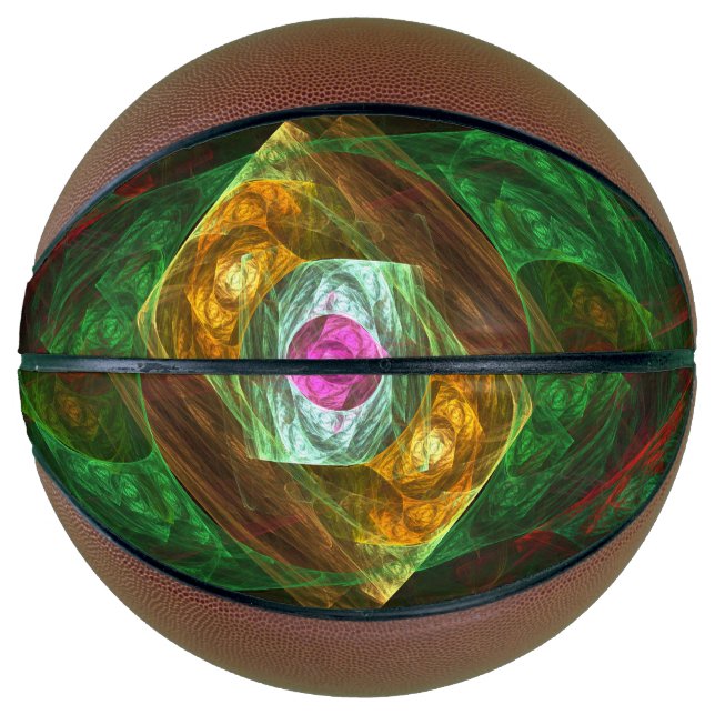 Dynamic Connections Abstract Art Basketball (Front)