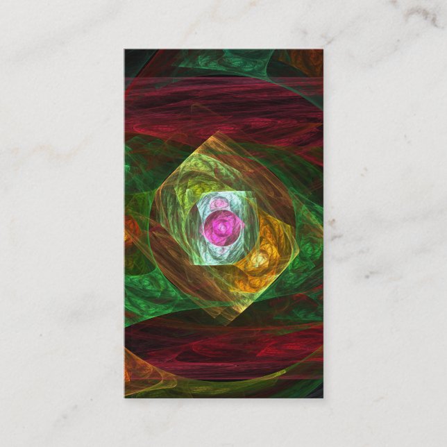 Dynamic Connections Abstract Art Business Card (Front)