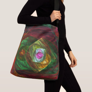 Dynamic Connections Abstract Art Cross Body Crossbody Bag