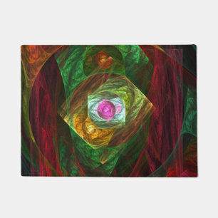 Dynamic Connections Abstract Art Doormat