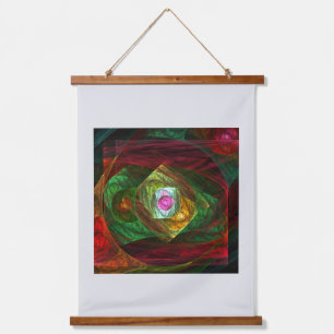 Dynamic Connections Abstract Art Hanging Tapestry