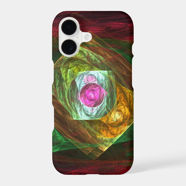 Dynamic Connections Abstract Art iPhone Case (Back)