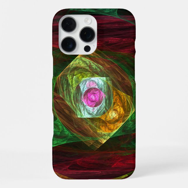 Dynamic Connections Abstract Art iPhone Case (Back)