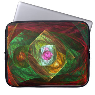 Dynamic Connections Abstract Art Laptop Sleeve