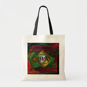Dynamic Connections Abstract Art Monogram Bag
