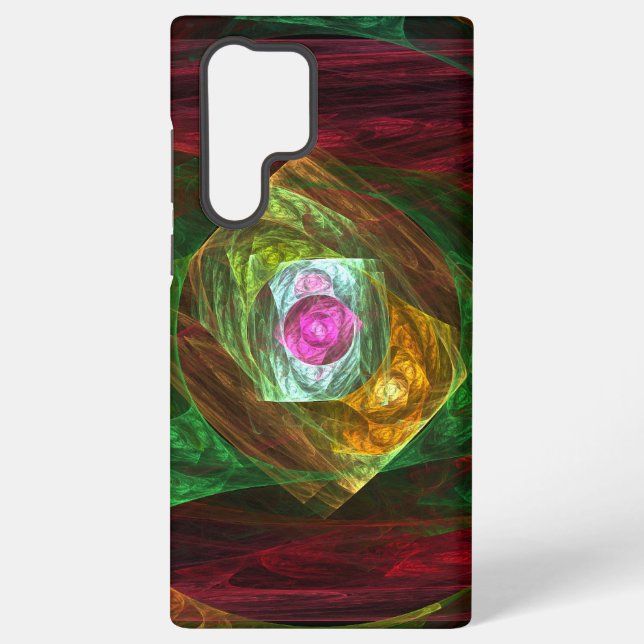 Dynamic Connections Abstract Art Samsung Galaxy S22 Ultra Case (Back)
