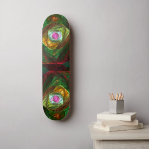 Dynamic Connections Abstract Art Skateboard