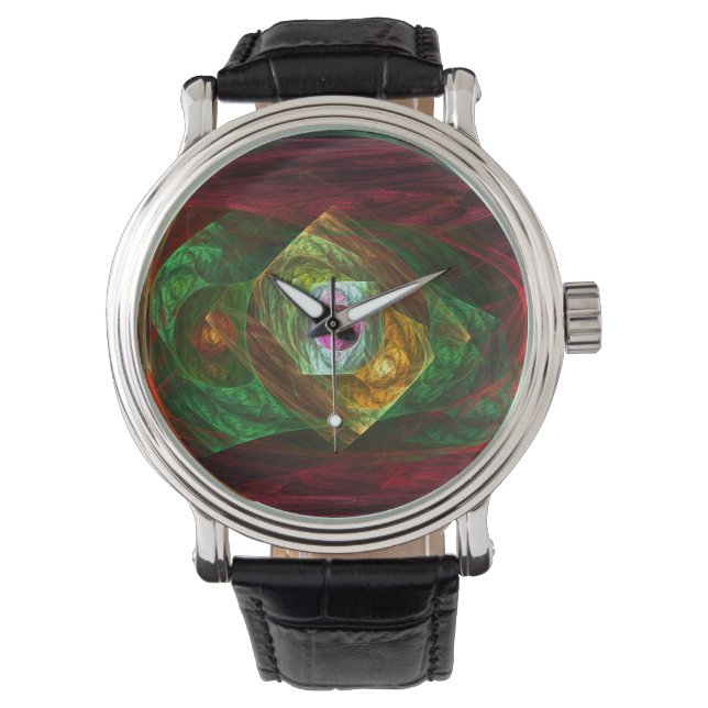 Dynamic Connections Abstract Art Watch (Front)