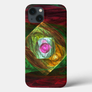 Dynamic Connections Luminous Abstract Fractal Art iPhone 13 Case