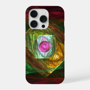 Dynamic Connections Luminous Abstract Fractal Art iPhone 15 Pro Case