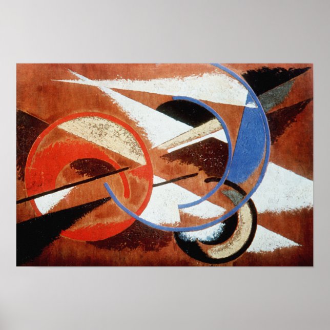 Dynamic Construction, 1919 (oil on canvas) Poster (Front)