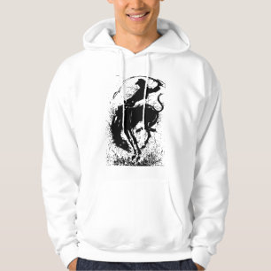 Dynamic Cowboy Rodeo Silhouette Art Hoodie
