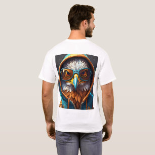 dynamic crystal eagle emblem on a t-shirt. T-Shirt