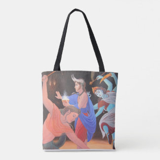 Dynamic Deities Custom All-Over-Print Tote Bag