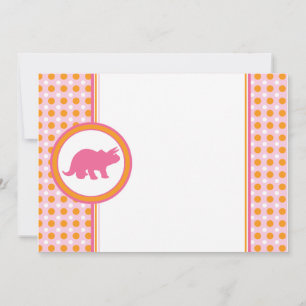 Dynamic Dino {0290} Pink Invitation