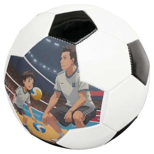 "Dynamic Duo Soccer Ball: Father-Son Bonding Editi Football (Three Quarter)