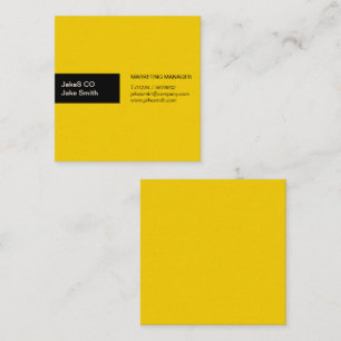 Dynamic Duo Square Business Card