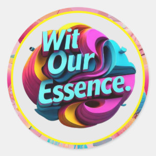 "Dynamic Expression" Classic Round Sticker
