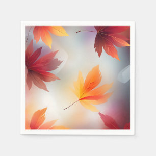 Dynamic Fall Leaves Napkin