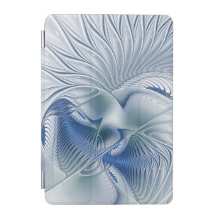 Dynamic Fantasy Abstract Blue Tones Fractal Art iPad Mini Cover