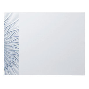 Dynamic Fantasy Abstract Blue Tones Fractal Art Notepad