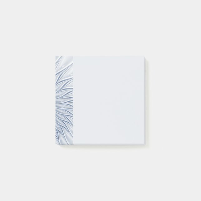 Dynamic Fantasy Abstract Blue Tones Fractal Art Post-it Notes (Front)