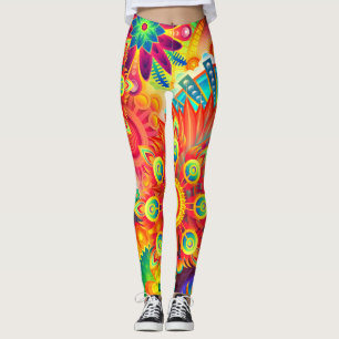 Dynamic Fashion Fractal Colourful Leggings