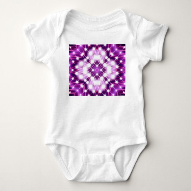 Dynamic Floodlights Background Texture Baby Bodysuit (Front)