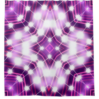 Dynamic Floodlights Background Texture Shower Curtain