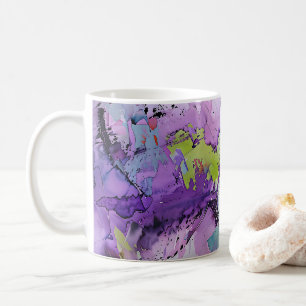 "Dynamic Fragments" Contemporary Abstract Art Coffee Mug