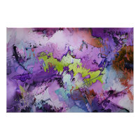 "Dynamic Fragments" Contemporary Abstract Art Post