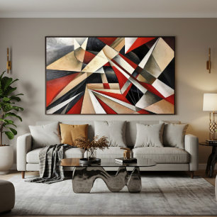 Dynamic Geometric Composition Canvas Print
