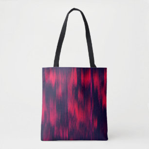 DYNAMIC - Glitch - Powerful Red and Blue Tote Bag