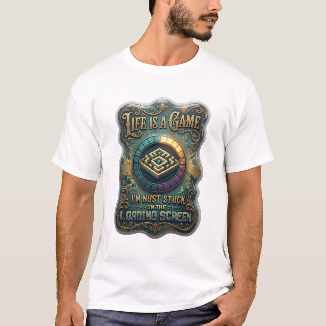 Dynamic Gold LIFE IS A GAME Tee (Front)