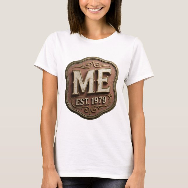 Dynamic Gold ME EST 1979 Custom Design T-Shirt (Front)