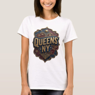 Dynamic Gold QUEENS NY Custom Tee