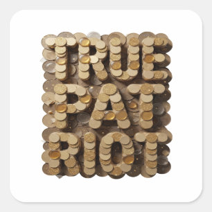 Dynamic Gold TRUE PATRIOT Sticker Motif