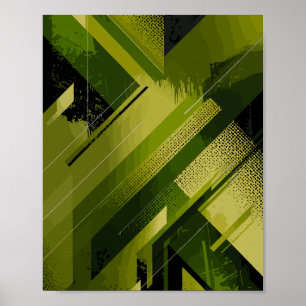 Dynamic Green Abstract Background Poster