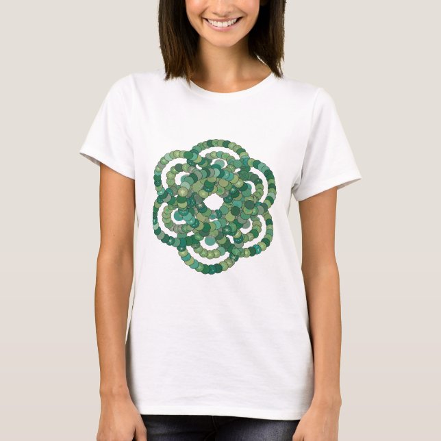 Dynamic Green GREEN SPHERE ORBIT Print T-Shirt (Front)