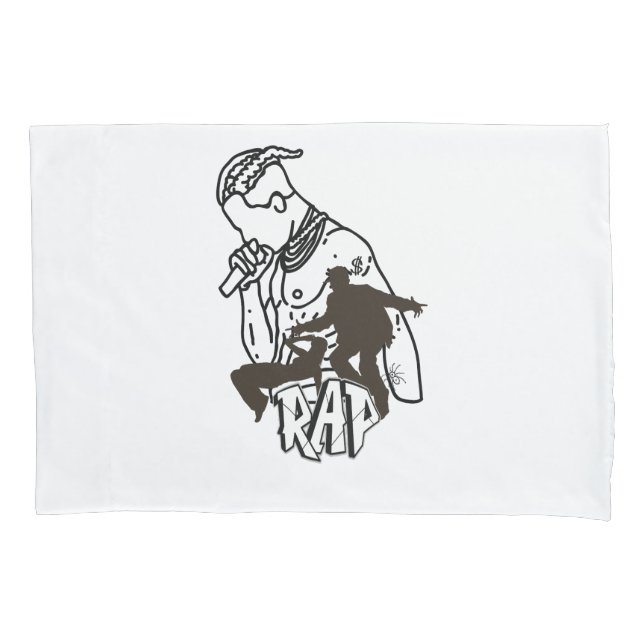 Dynamic hip-hop performer pillowcase (Front)