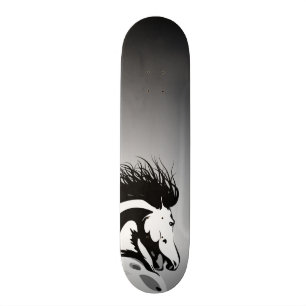 dynamic horse illustration skateboard
