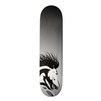 dynamic horse illustration skateboard