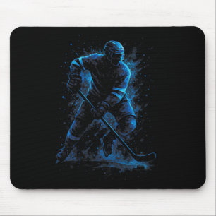 Dynamic Ice Hockey Player - Sports Winter Skate Mouse Mat