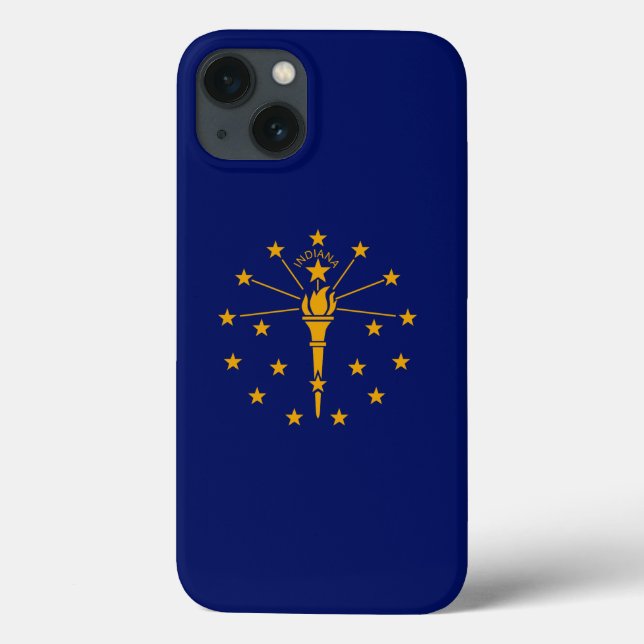 Dynamic Indiana State Flag Graphic on a Case-Mate iPhone Case (Back)