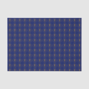 Dynamic Indiana State Flag Graphic on a Tissue Paper