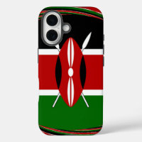 Dynamic Kenyan Flag Vector: An Energetic Design