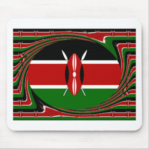  Dynamic Kenyan Flag Vector: An Energetic Design Mouse Mat