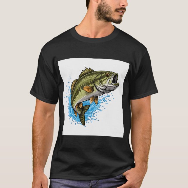 Dynamic Largemouth Bass T-Shirt (Front)