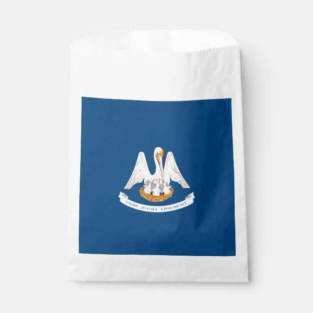 Dynamic Louisiana State Flag Graphic on a Favour Bags (Front)
