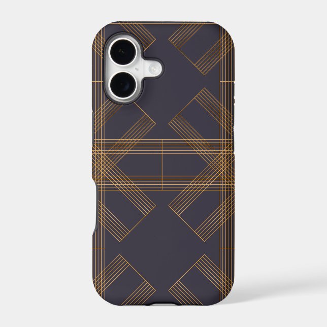 Dynamic, modern, cool, abstract line pattern art (Back)